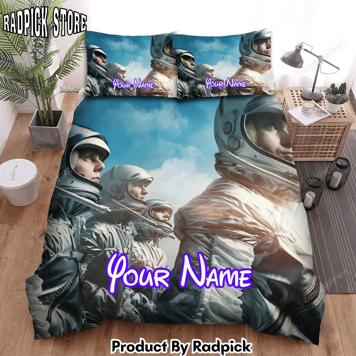 Radpick the right stuff the brave astronauts movie poster bed sheets duvet cover personalized name bedding sets rp327980